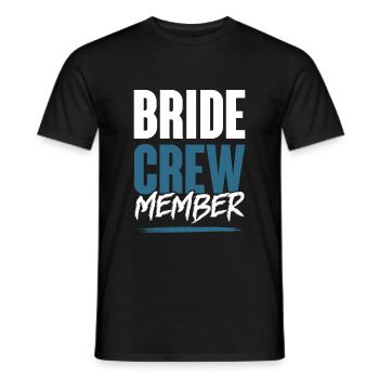 Bride Crew - Men's T-Shirt - black - Front - AI Model Male 178 light (178cm)