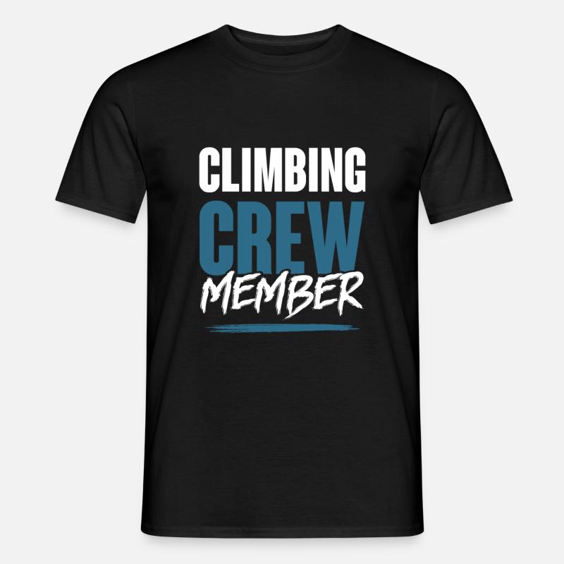 Climbing Crew - Männer T-Shirt - Schwarz