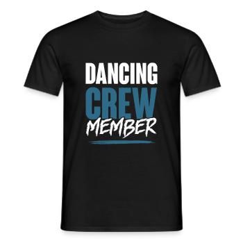 Dancing Crew - Männer T-Shirt - Schwarz - Vorne - AI Model Male 178 light (178cm)