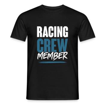 Équipage de course - T-shirt homme - noir - Devant - AI Model Male 178 light (178cm)