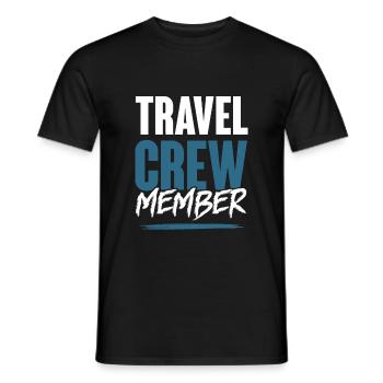 Équipe de voyage - T-shirt homme - noir - Devant - AI Model Male 178 light (178cm)