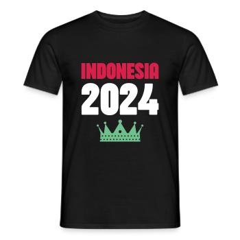 Jours fériés Indonésie 2024 - T-shirt homme - noir - Devant - AI Model Male 178 light (178cm)