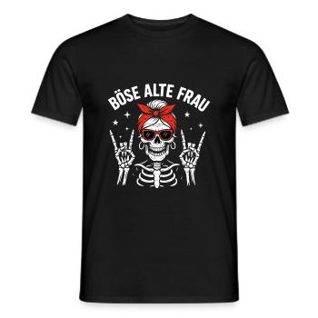 Nasty old woman - Men's T-Shirt - black - Front - AI Model Male 178 light (178cm)