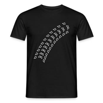 spur - Männer T-Shirt - Schwarz - Vorne - AI Model Male 178 light (178cm)