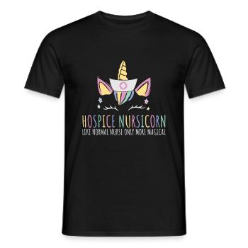 Nursicorn Registrierte Hospizschwester - Männer T-Shirt - Schwarz - Vorne - AI Model Male 178 light (178cm)