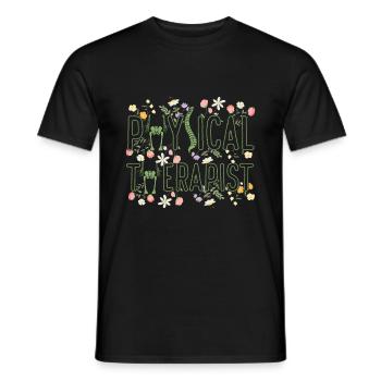 Physiothérapeute - T-shirt homme - noir - Devant - AI Model Male 178 light (178cm)