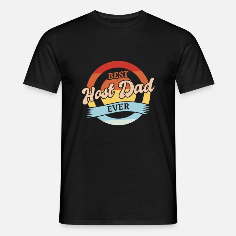 Host Parents Host Dad - Männer T-Shirt - Schwarz