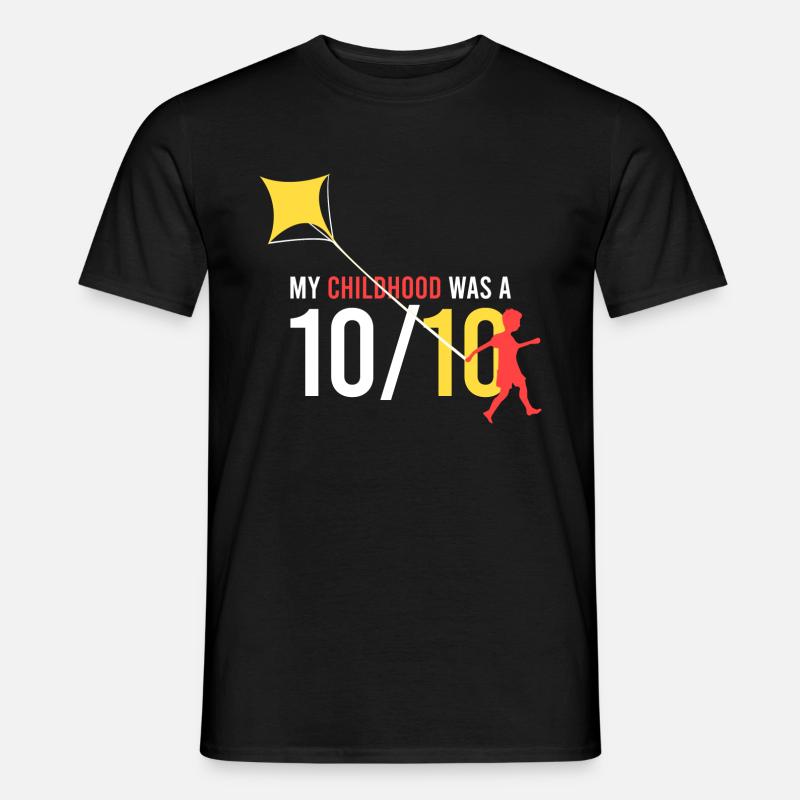 meine Kindheit war eine 10/10 - Männer T-Shirt - Schwarz