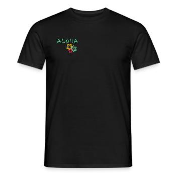 ALOHA - T-shirt homme - noir - Devant - AI Model Male 178 light (178cm)