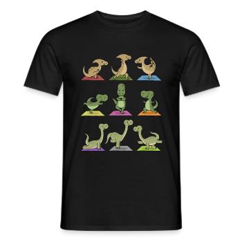 Yogi Namaste cadeau de méditation de yoga de yoga - T-shirt homme - noir - Devant - AI Model Male 178 light (178cm)