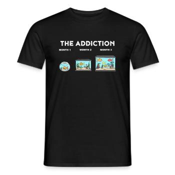 Aquarium Lustiges Aquarium Kaufsucht Geschenk - Männer T-Shirt - Schwarz - Vorne - AI Model Male 178 light (178cm)