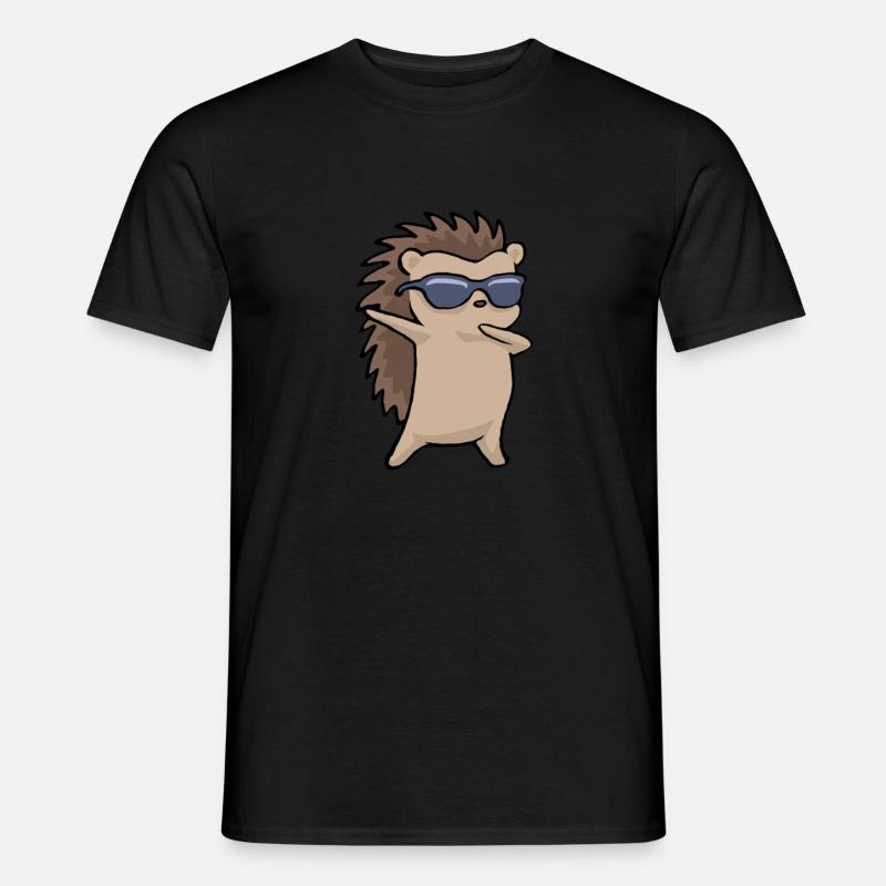 Dabbing Igel Lustiges Igel Geschenk - Männer T-Shirt - Schwarz