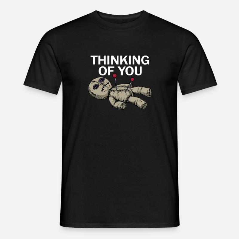Voodoo Puppe - Männer T-Shirt - Schwarz
