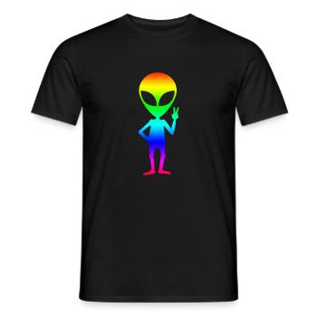 étranger - T-shirt homme - noir - Devant - AI Model Male 178 light (178cm)
