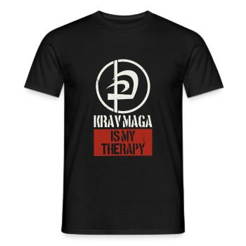 Krav Maga - Men's T-Shirt - black - Front - AI Model Male 178 light (178cm)
