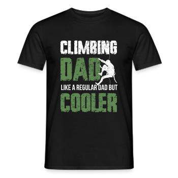 Kletter Papa Bouldern Climbing Dad - Männer T-Shirt - Schwarz - Vorne - AI Model Male 178 light (178cm)