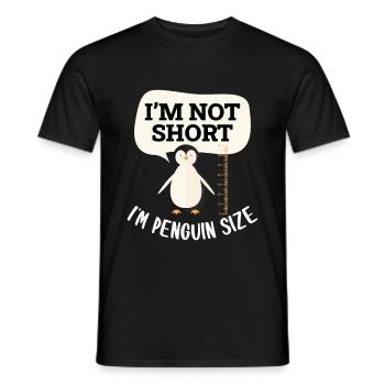 manchot - T-shirt homme - noir - Devant - AI Model Male 178 light (178cm)