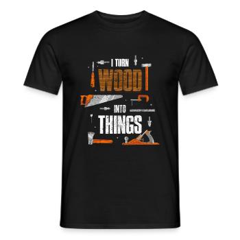 Carpenter joiner carpenter gift - Men's T-Shirt - black - Front - AI Model Male 178 light (178cm)
