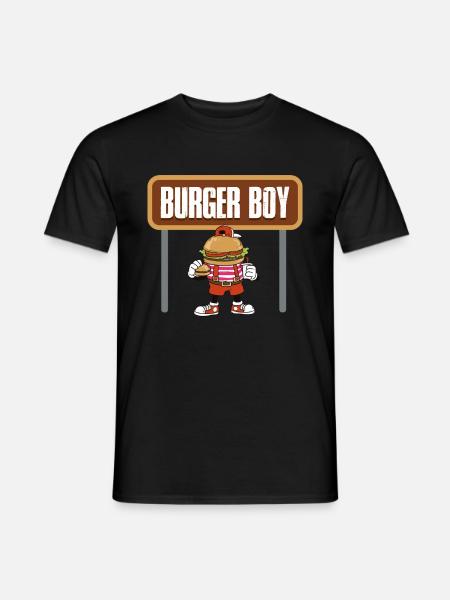 Burger Boy Burger Gift - Men's T-Shirt - black