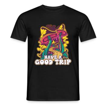 Trippy Champignons De Champignon - T-shirt homme - noir - Devant - AI Model Male 178 light (178cm)