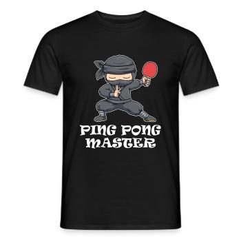 Ping Pong Master ping-pong ping-pong cadeau - T-shirt homme - noir - Devant - AI Model Male 178 light (178cm)