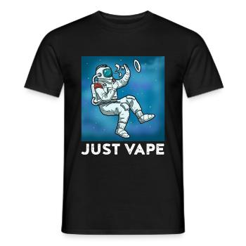 Just Vape Dampfen Geschenk - Männer T-Shirt - Schwarz - Vorne - AI Model Male 178 light (178cm)