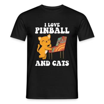 J’adore Pinball Retro Games Cadeau - T-shirt homme - noir - Devant - AI Model Male 178 light (178cm)