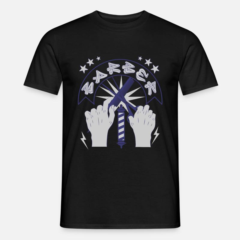 Barbier - Männer T-Shirt - Schwarz