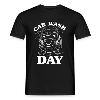 Lavage de voiture - T-shirt homme - noir - Devant - AI Model Male 178 light (178cm)