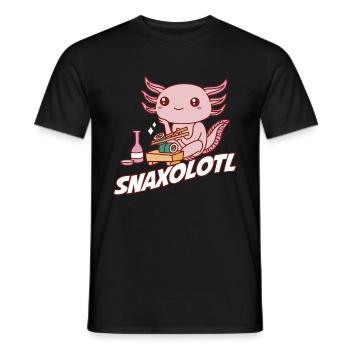 Snaxolotl Axolotl Cadeau - T-shirt homme - noir - Devant - AI Model Male 178 light (178cm)
