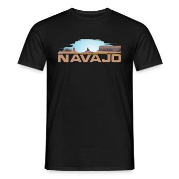 Navajo - Men's T-Shirt - black - Front - AI Model Male 178 light (178cm)
