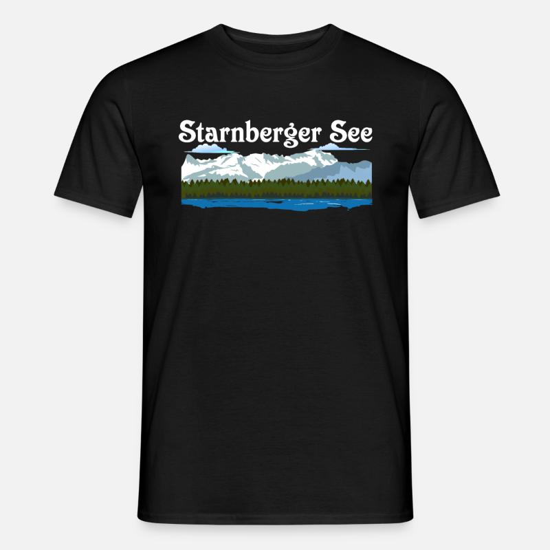 Starnberger See - Männer T-Shirt - Schwarz
