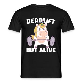 Licorne Deadlift - T-shirt homme - noir - Devant - AI Model Male 178 light (178cm)