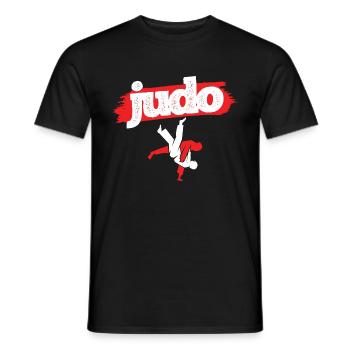 Japanischer Kampfsport Judo - Männer T-Shirt - Schwarz - Vorne - AI Model Male 178 light (178cm)
