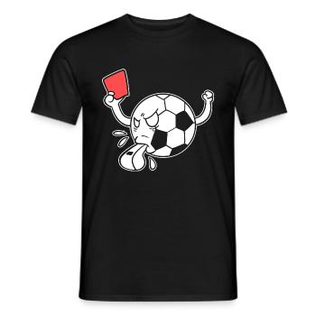 Funny Soccer Ball Sportbeamter - Männer T-Shirt - Schwarz - Vorne - AI Model Male 178 light (178cm)