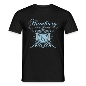 Hamburg mein Revier! - Männer T-Shirt - Schwarz - Vorne - AI Model Male 178 light (178cm)