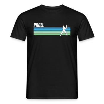 Padel Padelspieler Padeltennis Paddle Padeltrainer - Männer T-Shirt - Schwarz - Vorne - AI Model Male 178 light (178cm)