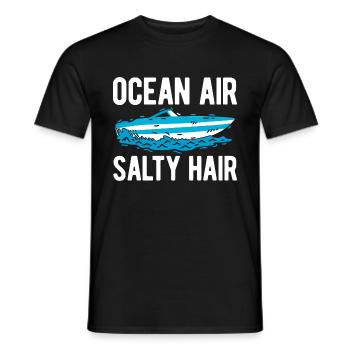 Segelboot Kapitän Spruch Zum Segeln - Männer T-Shirt - Schwarz - Vorne - AI Model Male 178 light (178cm)