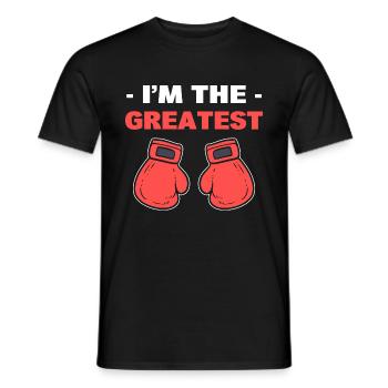 I'm The Greatest Professioneller Boxer - Männer T-Shirt - Schwarz - Vorne - AI Model Male 178 light (178cm)
