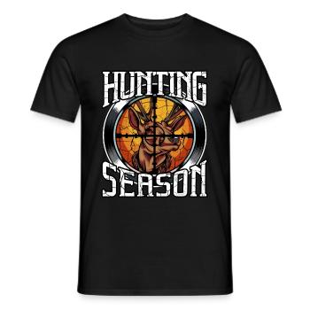 chasse - T-shirt homme - noir - Devant - AI Model Male 178 light (178cm)