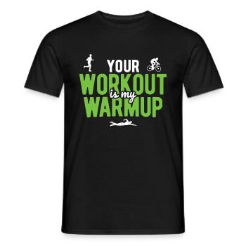 Laufen Schwimmen Radfahren Triathlon - Männer T-Shirt - Schwarz - Vorne - AI Model Male 178 light (178cm)