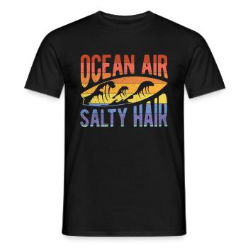 Surfen Wellenreiten Für Surfing - Männer T-Shirt - Schwarz - Vorne - AI Model Male 178 light (178cm)
