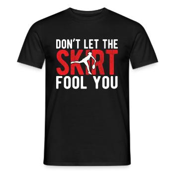 Tennisplatz Spruch Für Tennis - Männer T-Shirt - Schwarz - Vorne - AI Model Male 178 light (178cm)