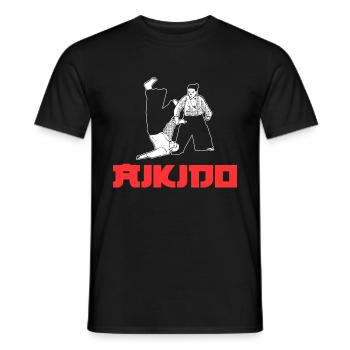 Aikido The Art Of Peace Aikidoka - Männer T-Shirt - Schwarz - Vorne - AI Model Male 178 light (178cm)