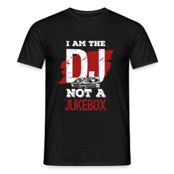 Je suis le DJ pas un jukebox - T-shirt homme - noir - Devant - AI Model Male 178 light (178cm)