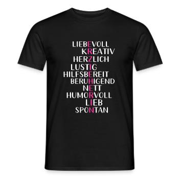 Erzieherin Kindergarten und Erziehung - Männer T-Shirt - Schwarz - Vorne - AI Model Male 178 light (178cm)