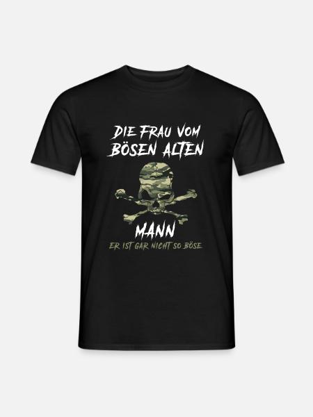 Die Frau vom bösen alten Mann - Männer T-Shirt - Schwarz