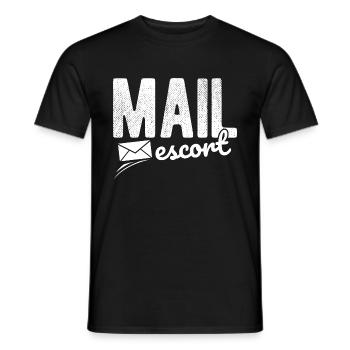 Briefträger Und Paket-Zusteller Für Postboten - Männer T-Shirt - Schwarz - Vorne - AI Model Male 178 light (178cm)