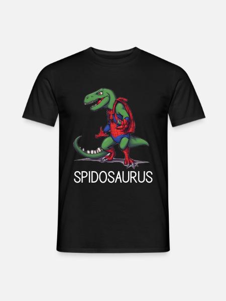 Kinder Dinosaurier Geschenk - Männer T-Shirt - Schwarz