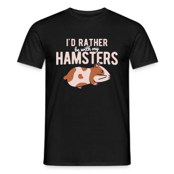 Nagetier Hamster - Männer T-Shirt - Schwarz - Vorne - AI Model Male 178 light (178cm)